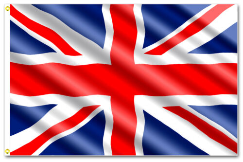 Покажи как выглядит флаг великобритании 5 x 3ft Large Union Jack Great British United Kingdom Sport UK Team Flag Eyelets