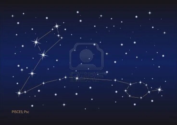 Покажи как выглядит созвездие Pisces Pisces constellation, Constellations, Pisces