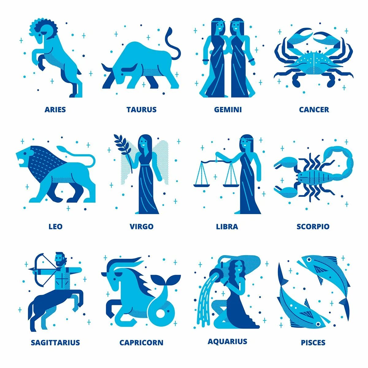 Покажи как выглядят знаки зодиака Zodiac on Behance Interpretacion de los sueños, Signos del zodiaco, Significado 