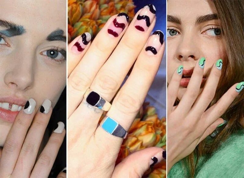 Покажи какой сейчас модный маникюр Nail art semplici e veloci per le feste di Natale 2016 nails trends, Les nails, 