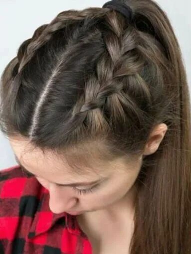 Покажи какую прическу можно заплести 15 peinados de 5 minutos con trenzas para el diario Medium hair styles, Braids f