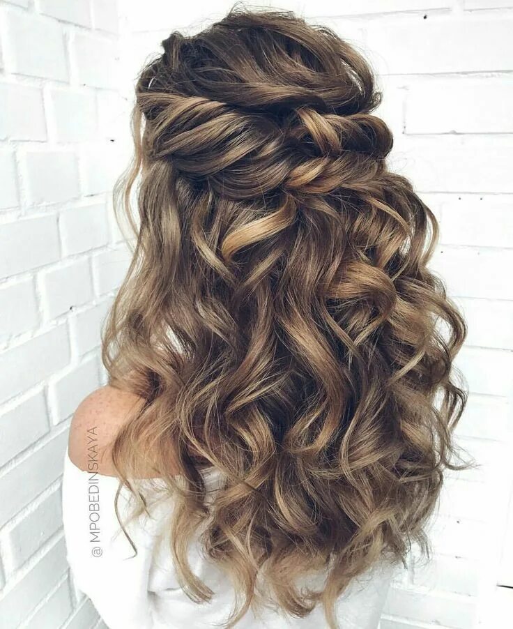 Покажи красивые прически с кудрями Pin by visage.in on Ксюша Wedding hairstyles, Curly prom hair, Loose curls long 