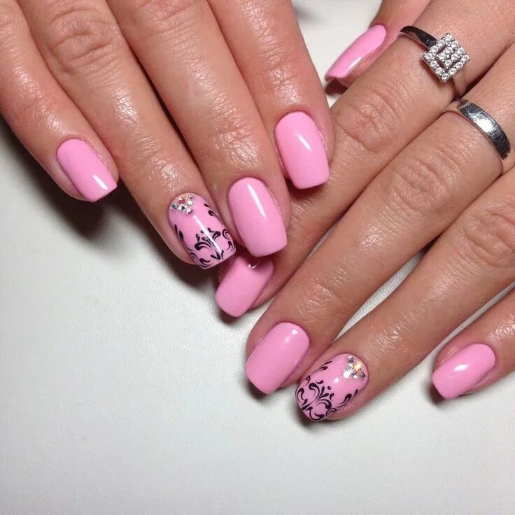 Покажи красивый розовый маникюр pink manicure #pink #manicure #nails #fashion #nailart #gelnails #instagood #nai