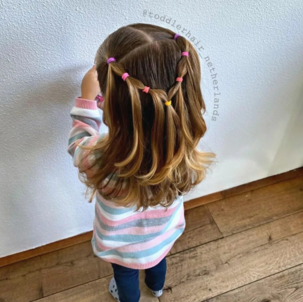 Покажи легкие прически для детей 16+ Cute Hairstyles For Kids Quick Girls hairdos, Toddler hairstyles girl, Girl 