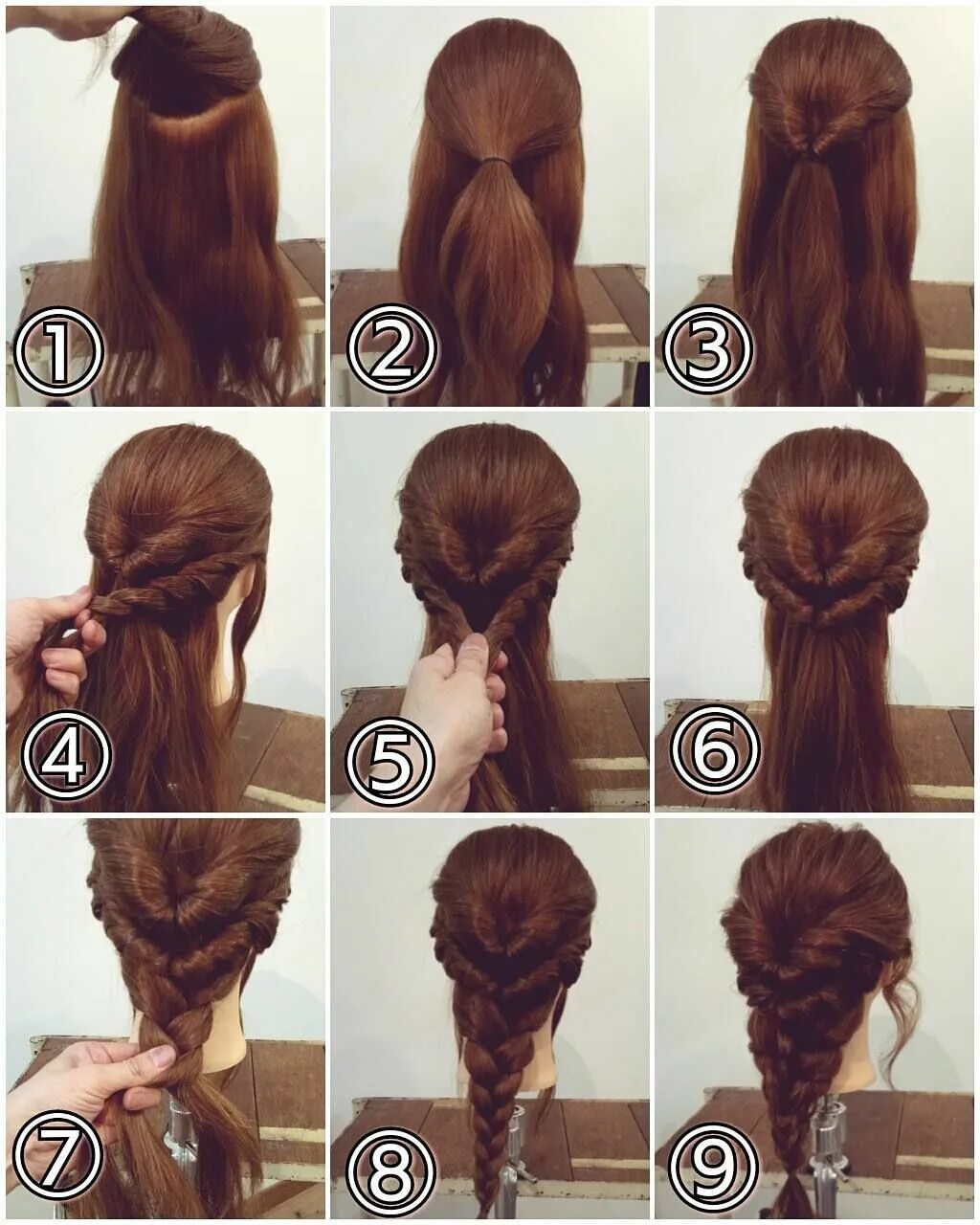 Покажи легкие прически на длинные волосы Braided Hairstyle Tutorial