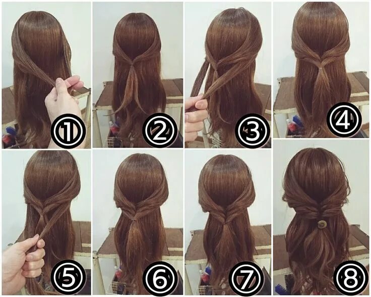 Покажи легкие прически в школу ヘ ア ア レ ン ジ https://www.instagram.com/nest_hairsalon/ Easy hairstyles, Easy hair