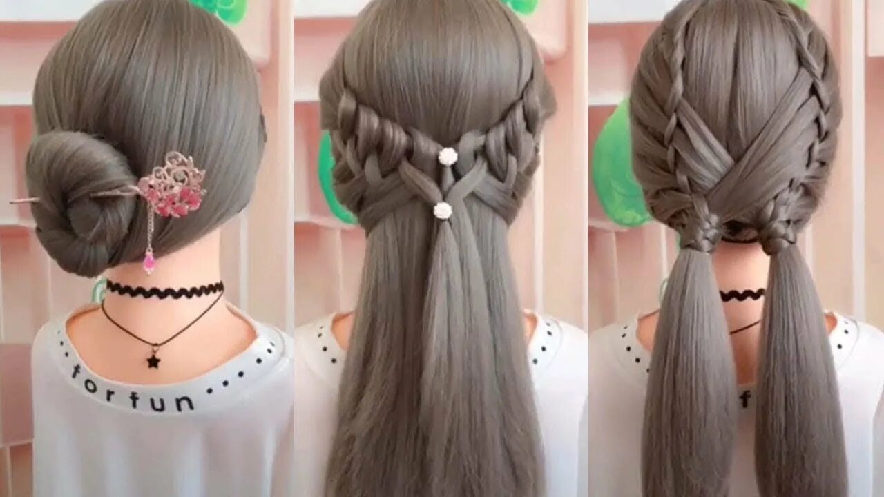 Покажи легкие прически в школу 40 Beautiful Braids and Braided Hairstyles Hairstyles Tutorials Compilation - Yo