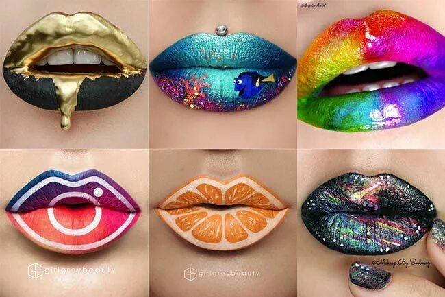 Покажи макияж губ 10 of Instagram’s best lip art looks Lip art, Lipstick tutorial, Lipstick art