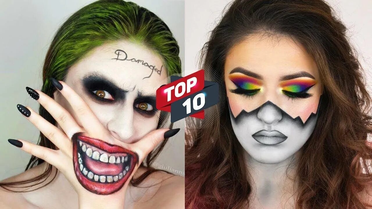 Easy Clown Halloween Makeup Tutorial - YouTube