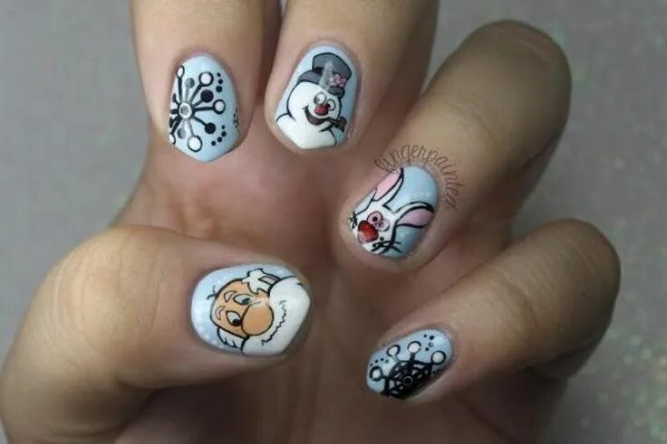 Покажи маникюр с рисунками Pin on French manicure