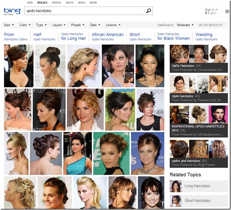 Покажи мне прически Explore Pinterest Boards with Bing Bing Search Blog