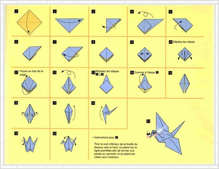 Покажи оригами фото инструкция Épinglé par Memee Kanokpit sur Paper/Fonts/Alphabets Oiseau origami, Tutoriel d'