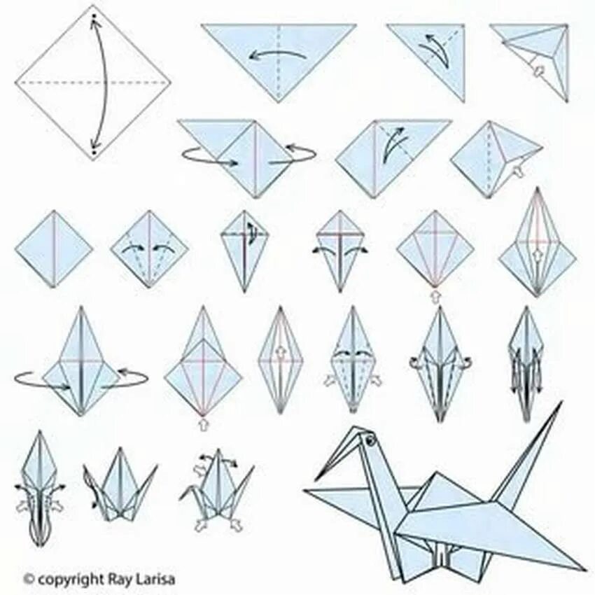 Покажи оригами фото инструкция Журавлик из бумаги своими руками. Пошаговые инструкции + 800 фото Paper crafts, 