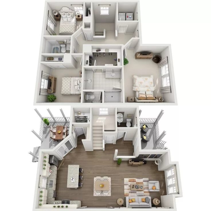 Покажи планировку дома Korean Apartment Floor Design