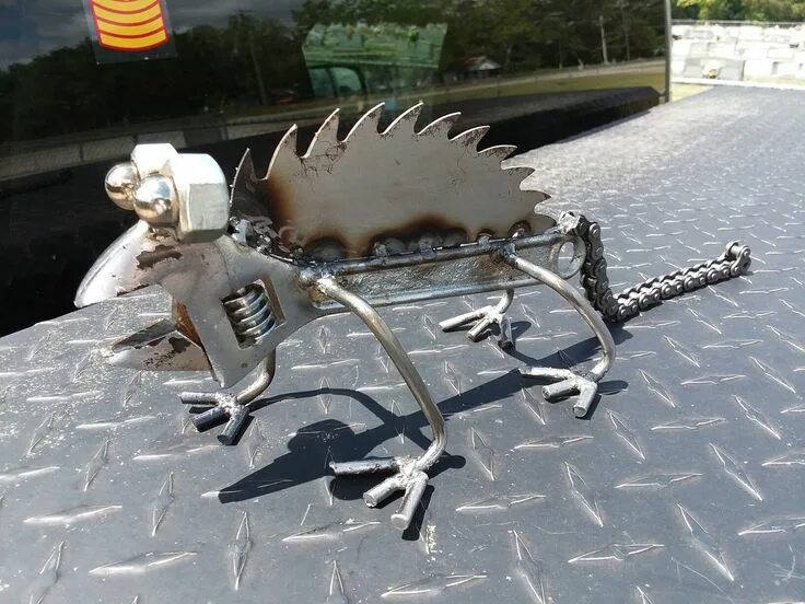 Покажи поделки самоделки Lagarto em metal Scrap metal art, Welding art, Metal art projects