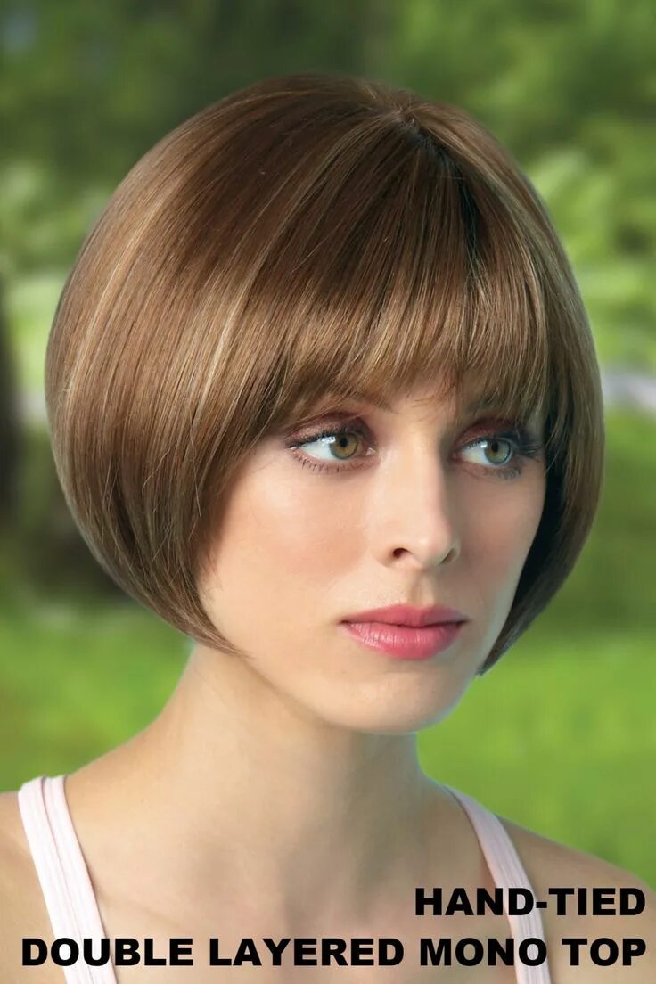 Покажи прически каре фотографии Wig features: Double Monofilament Top, Hand-tied Top Transformational bob style 