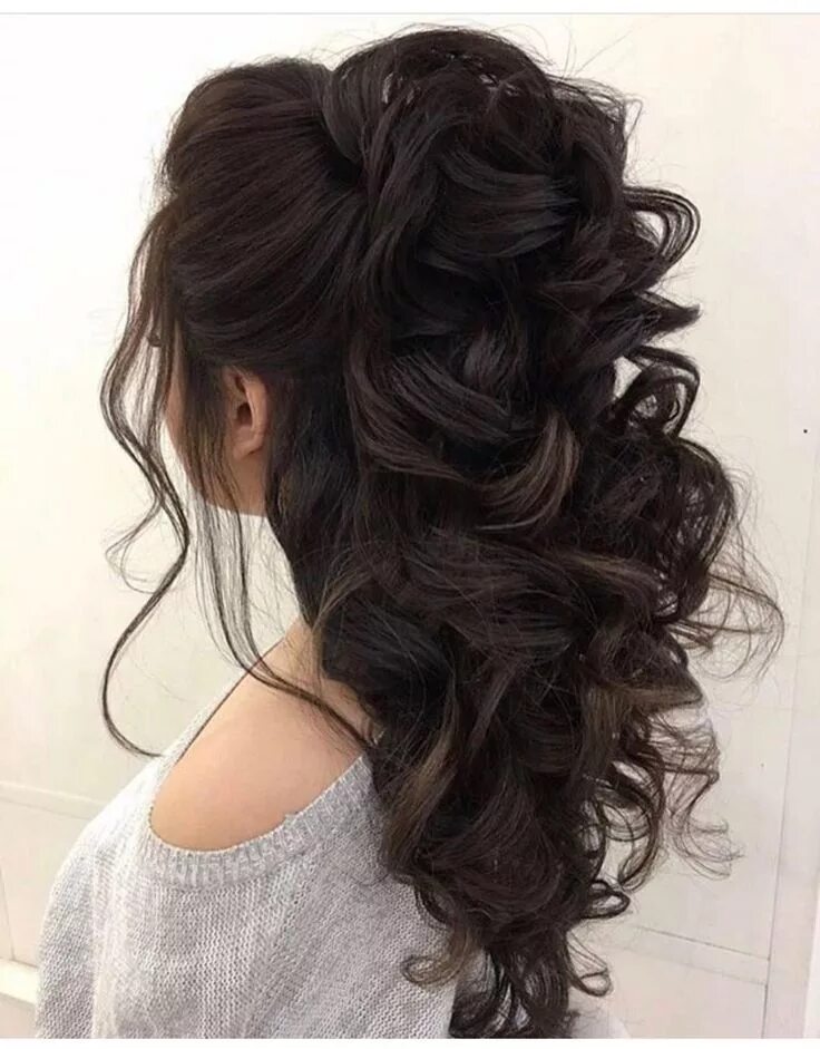 Покажи прически на длинные волосы Fashion and Lifestyle Long hair styles, Wedding hairstyles, Wedding hair inspira