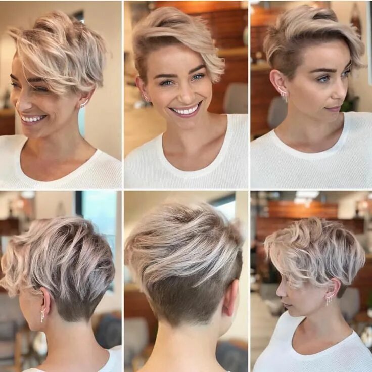 Покажи прически на короткие волосы @sarah_louwho by @thisgirlmichele #shorthairlove #pixiecut #shorthair #haircut #