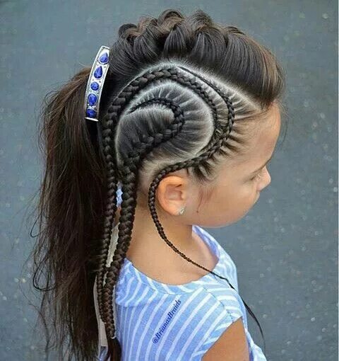 Покажи самые крутые прически для девочек Pin by Erin Taylor on Girls Hair Hair styles, Kids hairstyles, Cornrow designs