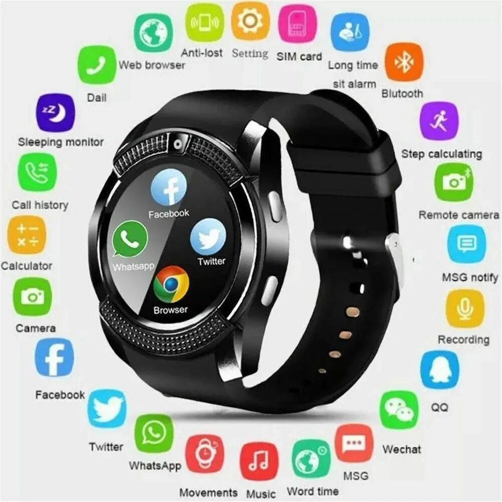 Покажи смарт часы фото Умные часы Touch Screen Smartwatch Bluetooth Smart Watch SIM Watch Phone for Sam