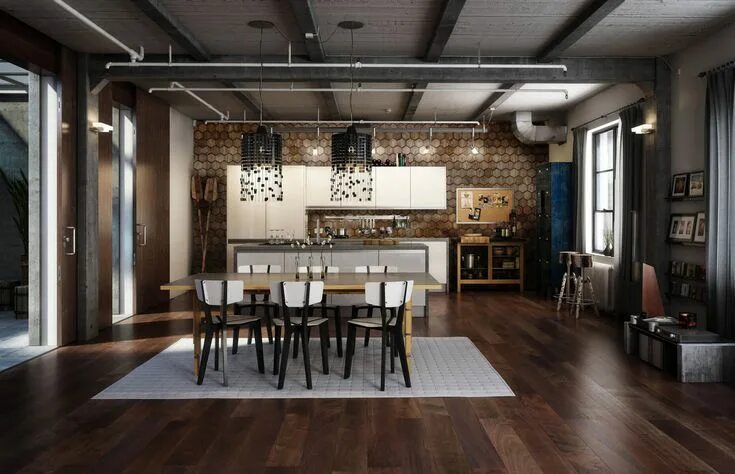 Покажи стиль лофт placeholder+image Loft interior design, Loft design, Industrial home design