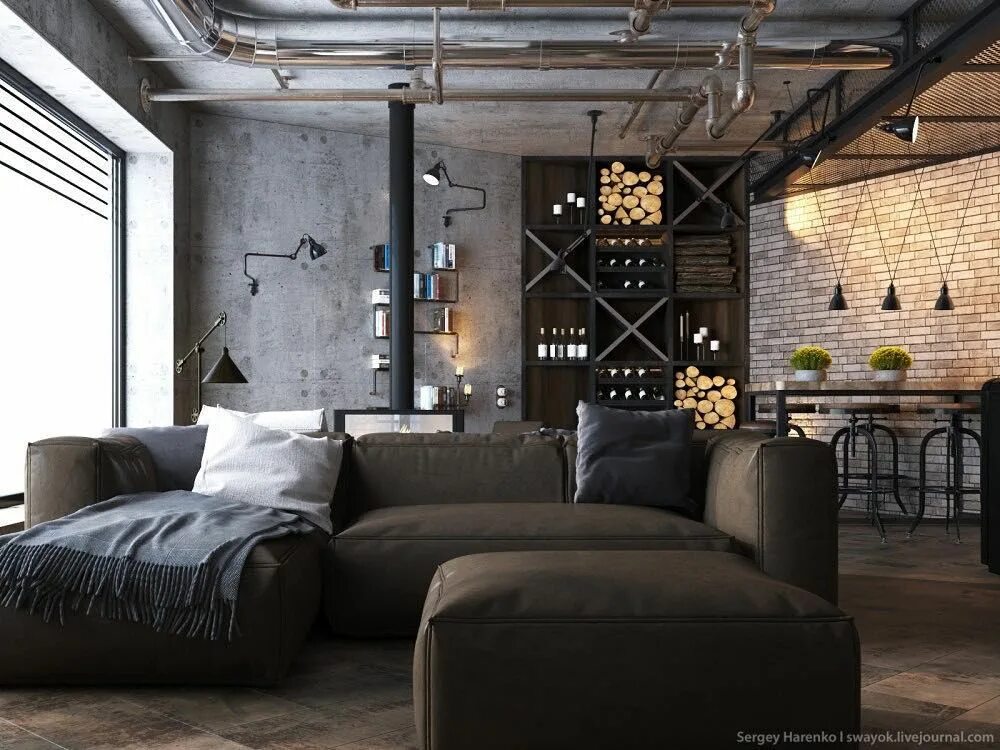 Charming Industrial Loft In New Taipei City iDesignArch ... Loft apartment indus