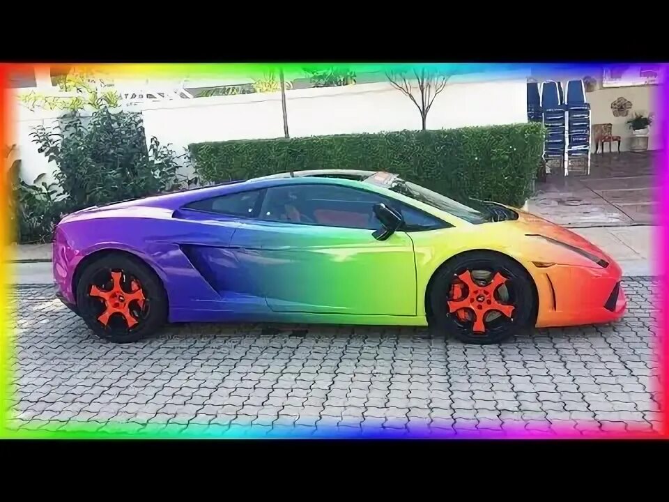 Покрашенная машина фото Racing In My Rainbow Lamborghini! - Need For Speed - YouTube