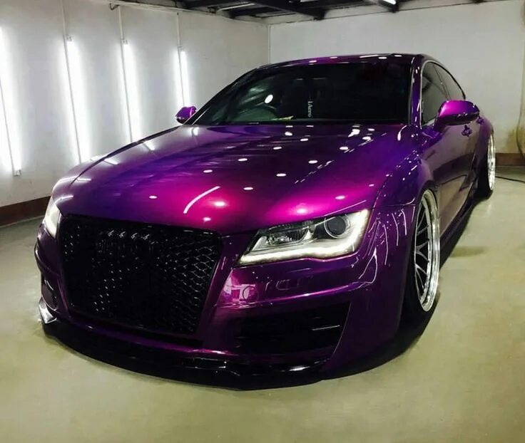 Покрашенные автомобили фото Audi A7 Deep Metallic Purple Purple car, Custom cars paint, Car paint colors