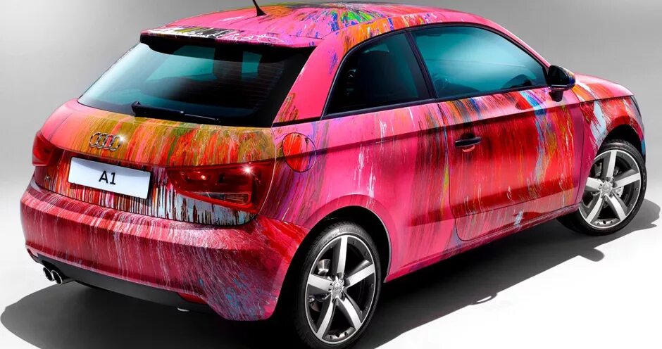 Покрашенные автомобили фото 2010 Audi A1 (I/8X) Damien Hirst - характеристики, фото, цена, конкуренты. - #T_