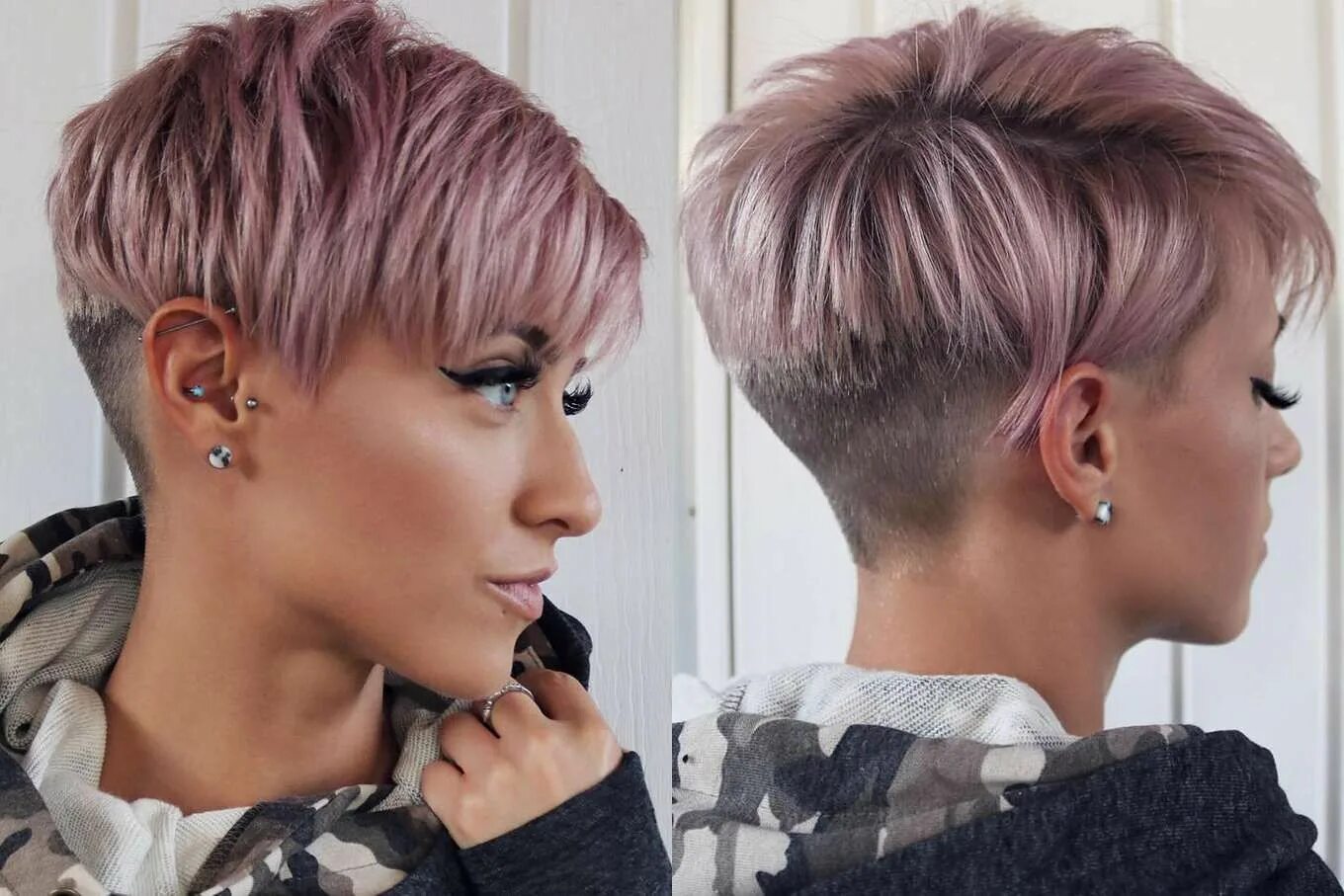 Покрашенные короткие женские стрижки Olivia Short Hairstyles Short pixie haircuts, Short hair styles, Pixie haircut f