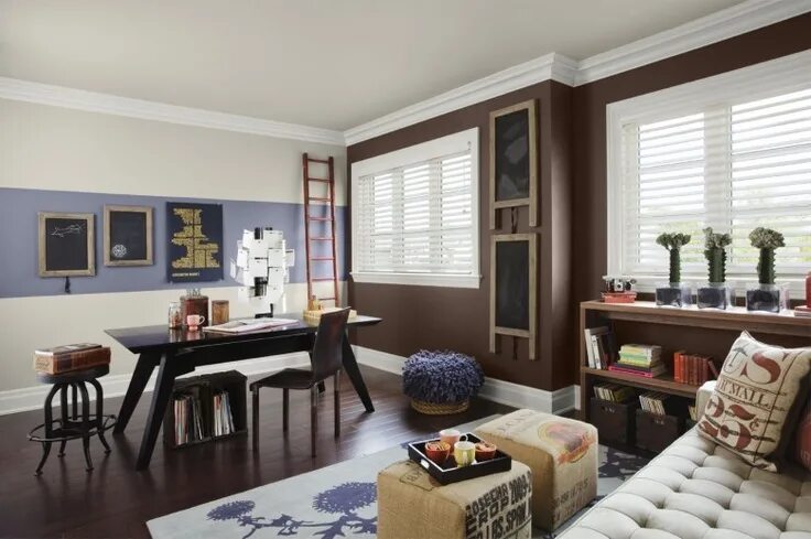 Покрашенные стены в доме интерьер фото friday finds: benjamin moore 2012 Brown accent wall, Interior house colors, Livi