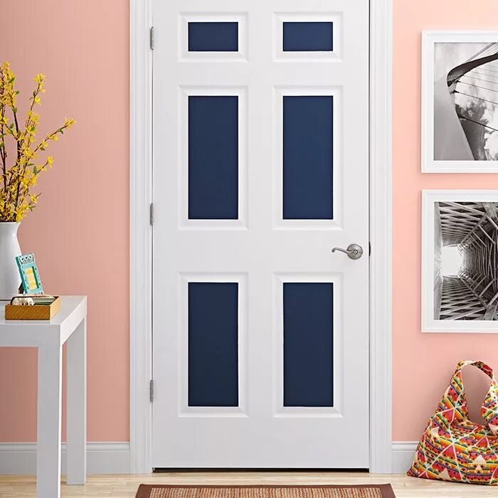 Покрасить двери фото Faux-Panel Painted Door Accent doors, Painted doors, Doors interior