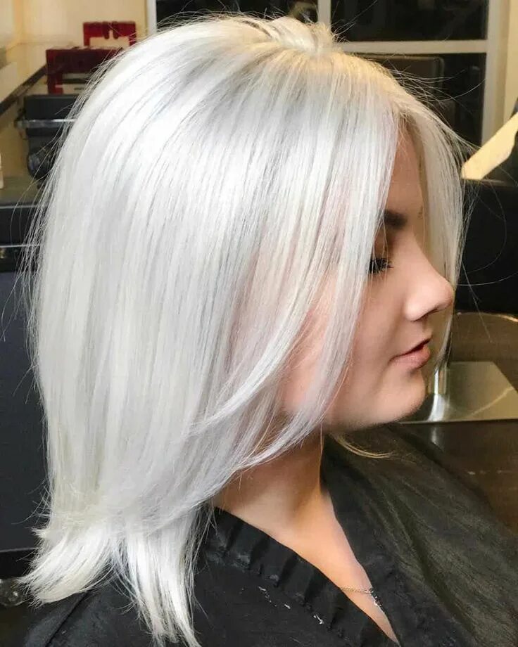 Покрасить фото в белый Marshmallow Hair Will Be Your New Favorite Winter Hair Color White hair color, S