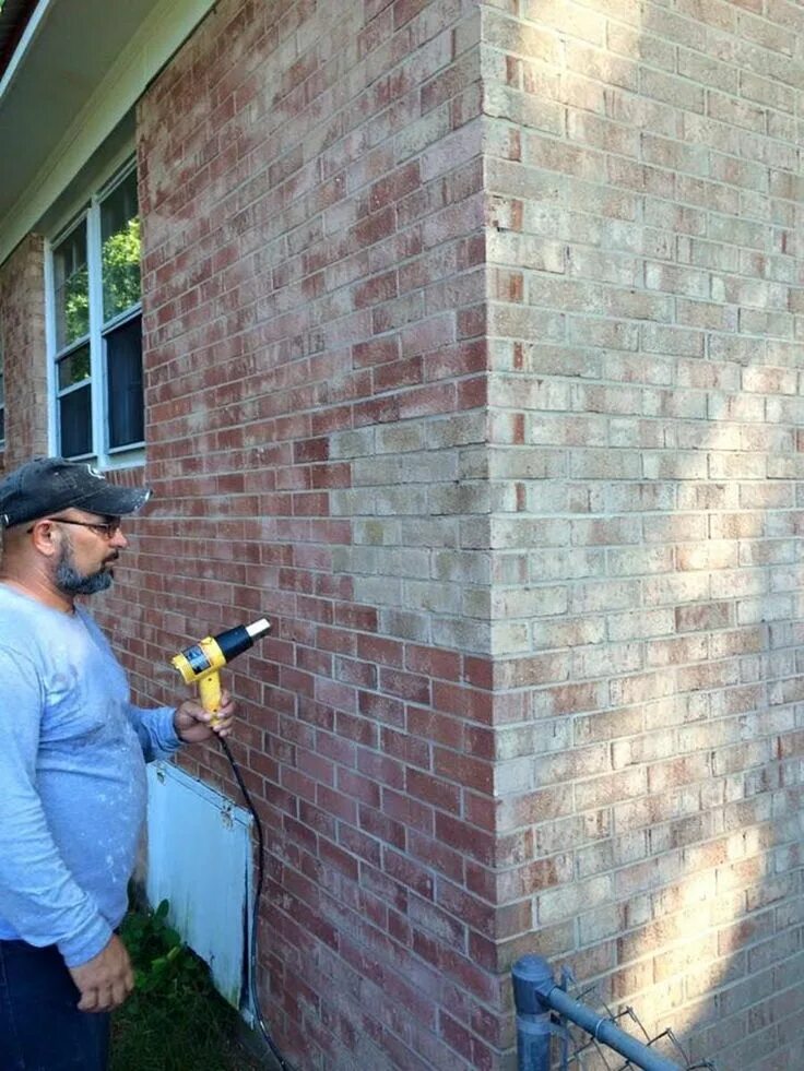 Покрасить кирпичный дом снаружи дизайн фото 20 Simple Exterior Home Improvement Ideas for 2019 Stained brick, Painted brick 