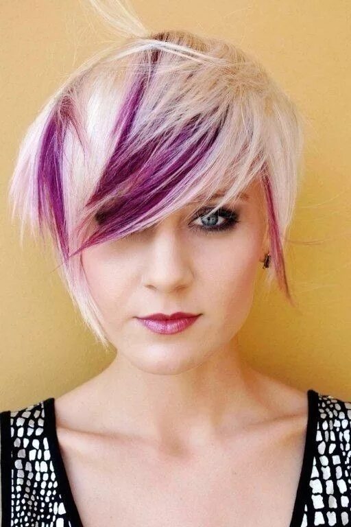 Покрасить короткие волосы фото 15 Chic Pixie Haircuts: Which One Suits You Best? - PoP Haircuts Hair color purp