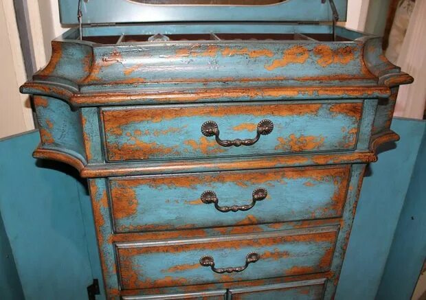 Покрасить старое фото Состаренная мебель - покраска под старину своими руками Antique dresser, Home de