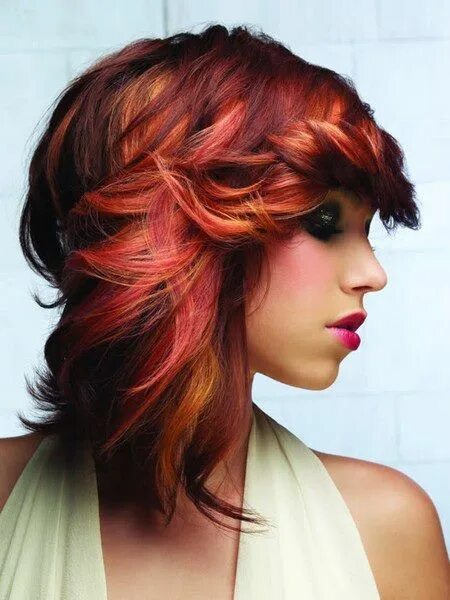 Покрасить волосы фото на средние волосы Pin on Hurrrr I Want Red ombre hair, Ombre hair, Red hair color