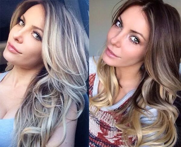 Покрасить волосы в светлый цвет фото Crystal Harris Dyes Hair From Dark to Light Blond at the Request of Husband Hugh