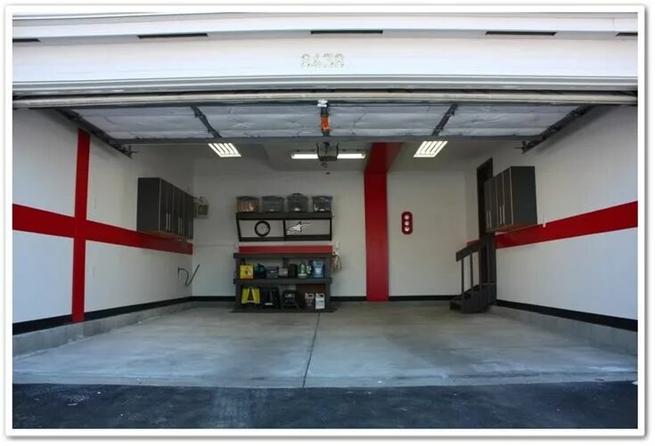 Покраска гаража внутри фото Garage Wall Color Scheme - The Garage Journal Board Garage paint, Garage paint c