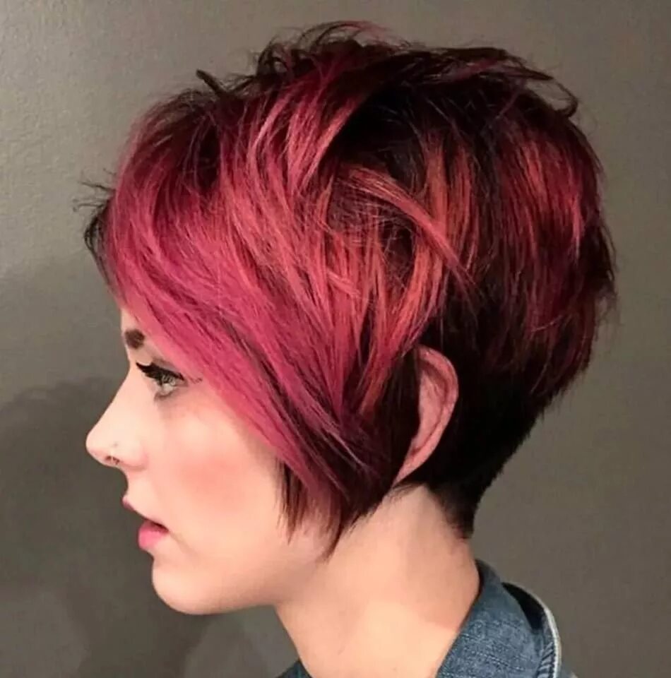 Покраска коротких женских стрижек Pin on Hår Pixie hair color, Short hair styles, Oval face haircuts