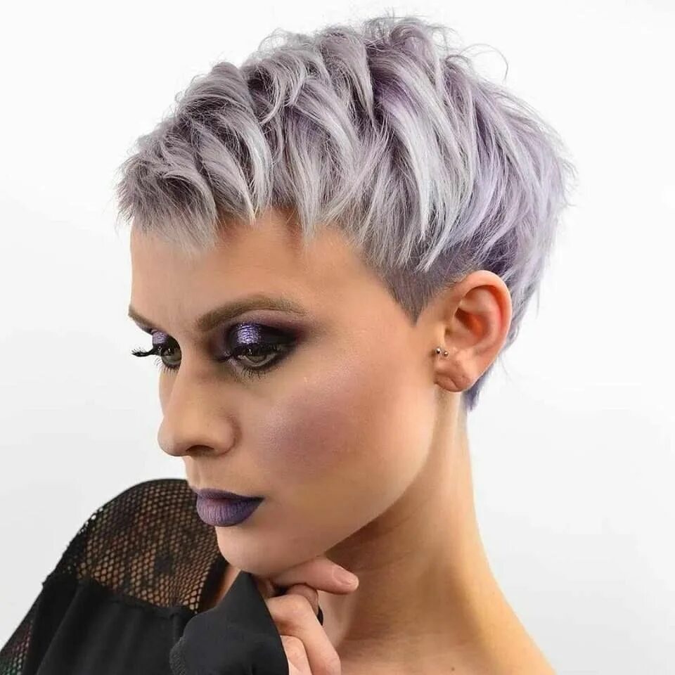 Покраска короткой стрижки для женщин #Shorthair #Pixies #Whitehair #Haircut #Hairstyle #Vlasy #Haare #Haircuts #Hairs