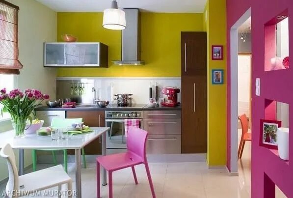 Покраска кухни цвета дизайн фото Simple vivid home decor for better mood Couleur cuisine, Couleur murs cuisine, D