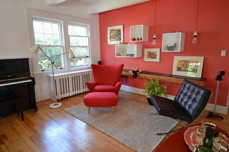 Покраска квартиры дизайн фото 10 Red Living Room Ideas and Designs Paint colors for living room, Living room r