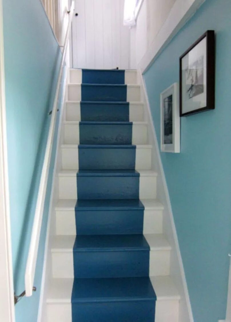 Покраска лестниц в два цвета фото 35 Painted Staircase Ideas which Make Your Stairs Look New - Matchness.com Paint