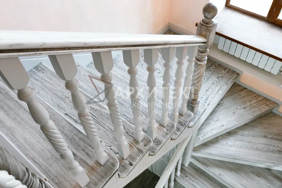 Покраска лестницы цвета фото Архитект, stairs and stair railings, Samara, posyolok Upravlencheskiy, Upravlenc