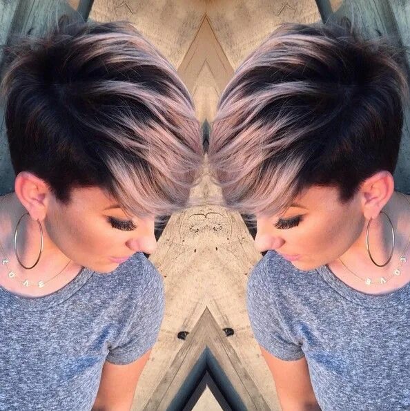 Покраска на короткие волосы женские фото Adorable Pixie Haircut Ideas with Bangs - PoP Haircuts Short hair styles pixie, 
