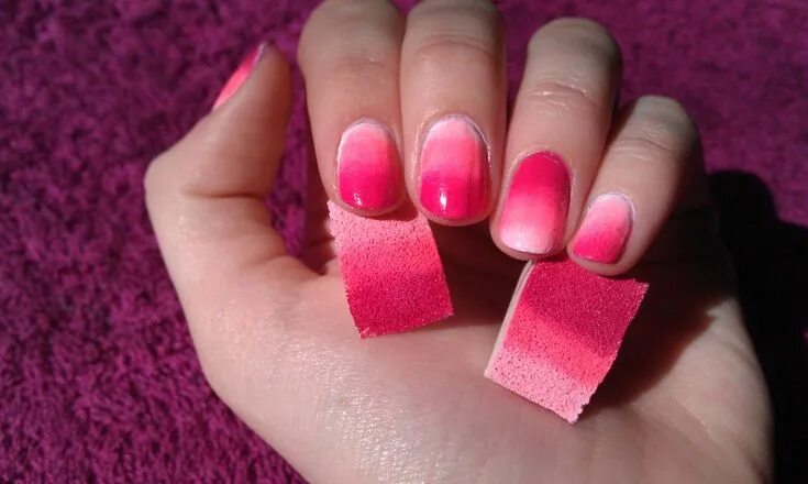 Покраска ногтей фото Wedding Nails Pink Ombre Nail art designs, Ongles vernis, Vernis à ongles