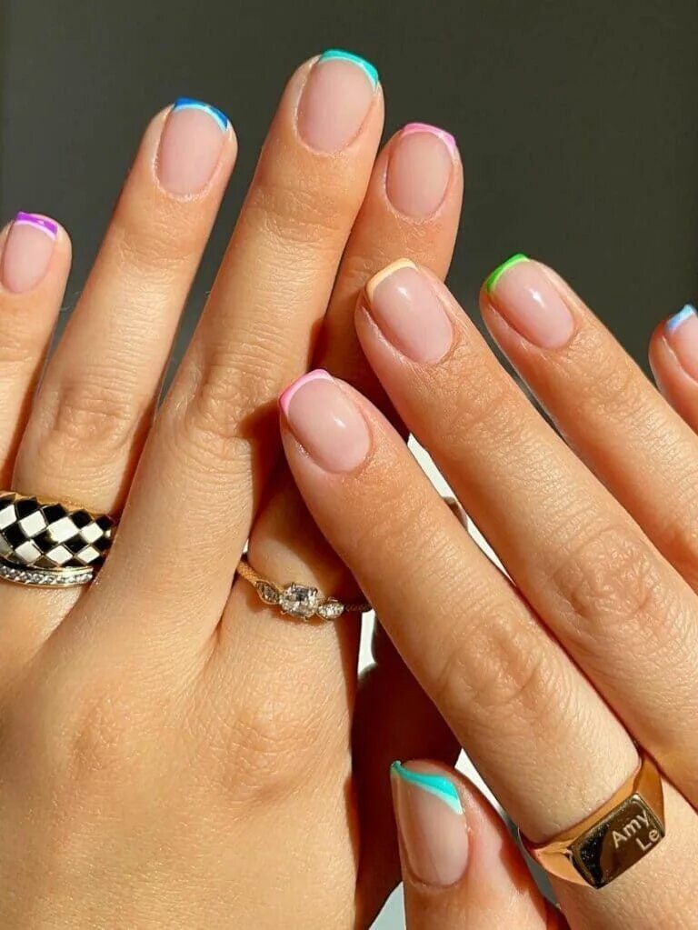 Покраска ногтей фото новинки 2024 17 Cute Short Nail Designs for a Perfect Summer Look The KA Edit in 2024 Short n