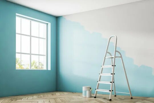 Покраска обоев краской фото Painted Rooms Изображения: просматривайте стоковые фотографии, векторные изображ