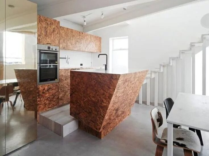 Покраска осп панелей внутри дома дизайн фото osb design ideea Kitchen island design, Plywood kitchen, Beautiful interior desi